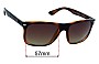 Sunglass Fix Replacement Lenses for Ray-Ban RB4547 Boyfriend Two - 57mm Wide 