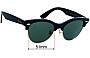 Sunglass Fix Replacement Lenses for Ray-Ban RB2341 Clubmaster Way - 51mm Wide 
