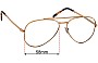 Sunglass Fix Ersatzgläser für Ray-Ban RB3625-V New Aviator Optics - 58mm Wide 