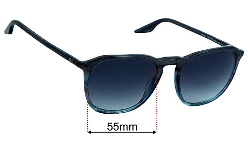 Ray-Ban RB2203 Lentilles de Remplacement 55mm wide 