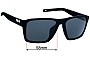 Sunglass Fix Replacement Lenses for Costa Del Mar Antille - 58mm Wide 