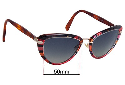 Emilio Pucci EP11 Replacement Lenses 56mm wide 