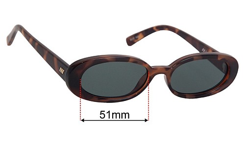 Le Specs Outta Love Lentilles de Remplacement 51mm wide 