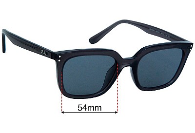 Ray-Ban RB4439D Verres de Remplacement 54mm wide 