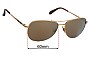 Sunglass Fix Replacement Lenses for Sama Black Onyx - 60mm Wide 