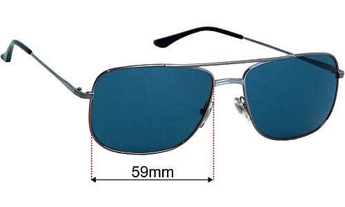 Sunglass Hut HU 1004 Replacement Lenses 59mm wide 