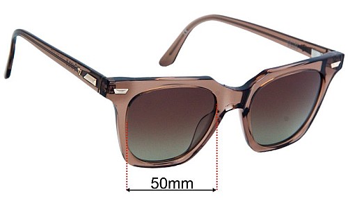 Valley Prisoner II Replacement Lenses 50mm wide 