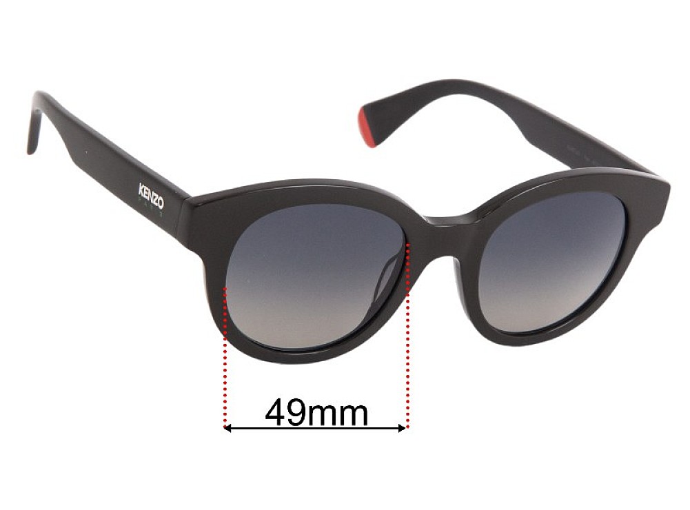 Sunglass Fix Replacement Lenses for Kenzo KZ40160I - 49mm Wide Sunglass Fix Replacement Lenses for Kenzo KZ40160I - 49mm Wide