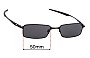 Sunglass Fix Verres de Remplacement pour Oakley Mono Shock OX3098 - 50mm Wide 
