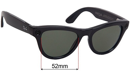 Ray-Ban RW4010 Meta Skyler Replacement Lenses 52mm wide 