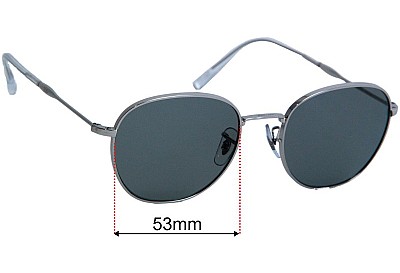Ray-Ban RB3809 Verres de Remplacement 53mm wide 