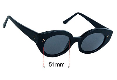 Rodebjer Ponza Replacement Lenses 51mm wide 