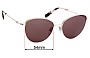Sunglass Fix Replacement Lenses for Alex Perry AP 86 - 54mm Wide 