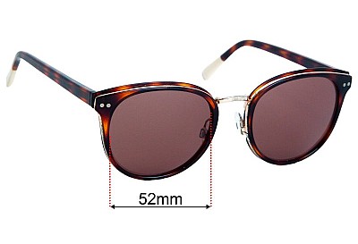 Carla Zampatti 19 Replacement Lenses 52mm wide 