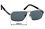 Sunglass Fix Verres de Remplacement pour Cazal Mod 7070 - 59mm Wide 