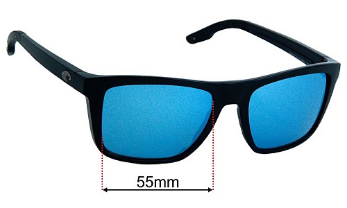 Costa Del Mar Mainsail Lentes de Repuesto 55mm wide 