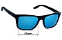 Sunglass Fix Lentes de Repuesto para Costa Del Mar Mainsail - 55mm Wide 