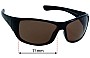 Sunglass Fix Lentes de Repuesto para Dirty Dog Icicle - 71mm Wide 