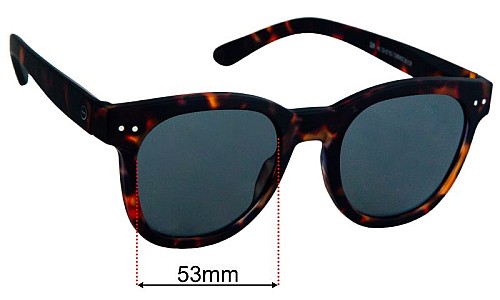 Izipizi Sun N Lentilles de Remplacement 53mm wide 