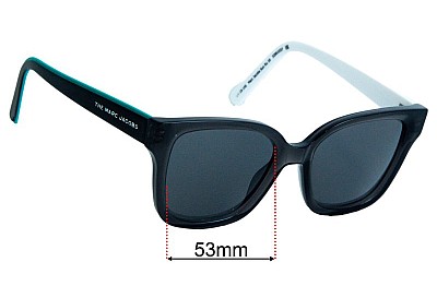 Marc by Marc Jacobs Sun Rx 18 Ersatzgläser 53mm wide 