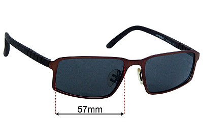 Porsche P 8162 Lentes de Repuesto 57mm wide 