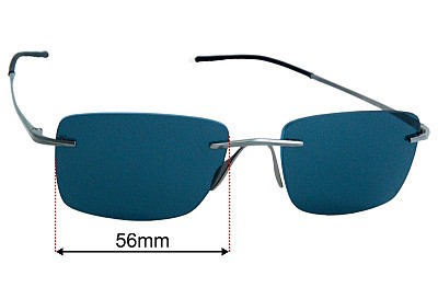 Porsche P 8362 Lentes de Repuesto 56mm wide 