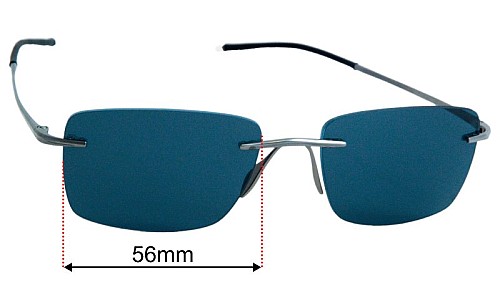 Porsche P 8362 Replacement Lenses 56mm wide 