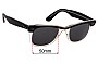 Sunglass Fix Replacement Lenses for Ray-Ban RB2143 Wayfarer II - 50mm Wide 