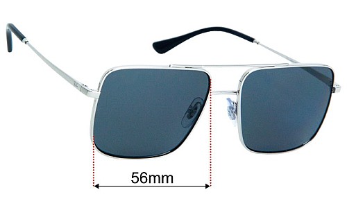 Ray-Ban RB3758 Ari Replacement Lenses 54mm wide 