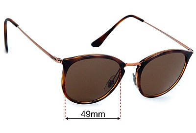 Ray-Ban RB7140 Verres de Remplacement 49mm wide 