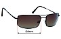 Sunglass Fix Lentes de Repuesto para Serengeti Treviso Le Mans Edition - 64mm Wide 