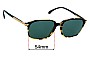 Sunglass Fix Replacement Lenses for Montblanc Meisterstuck - 54mm Wide 