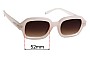 Sunglass Fix Lentes de Repuesto para Szade Watts - 52mm Wide 