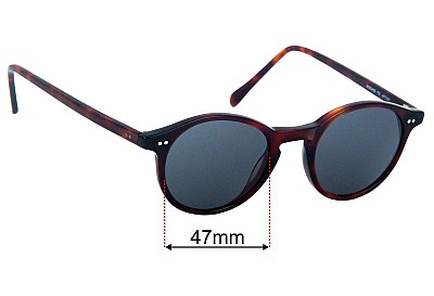 Anglo American Optical Mod 406 Ersatzgläser 47mm wide 