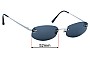 Sunglass Fix Lentes de Repuesto para Chanel 2014 - 52mm Wide 