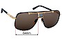 Sunglass Fix Verres de Remplacement pour Dita Mach Five - 64mm Wide 