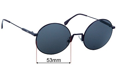 Fendi FF 0248/S Replacement Lenses 53mm wide 