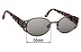 Sunglass Fix Replacement Lenses for Fendi FS 140 - 55mm Wide 
