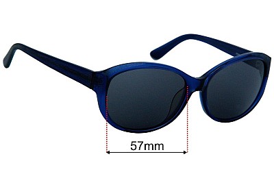 Jil Sander  JS660S Lentes de Repuesto 57mm wide 