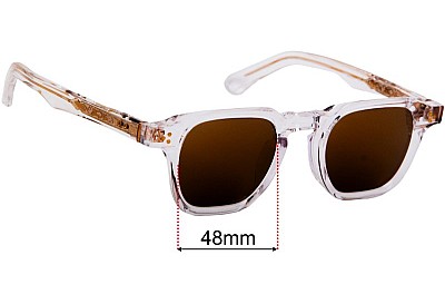 Moscot Lemtosh Crystal Replacement Lenses 48mm wide 