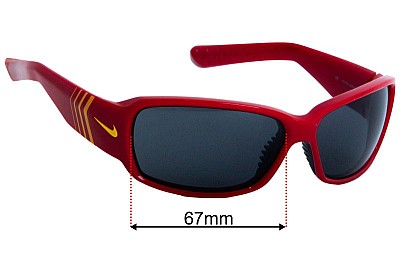 Nike EV9318 Ignite Replacement Lenses 67mm wide 