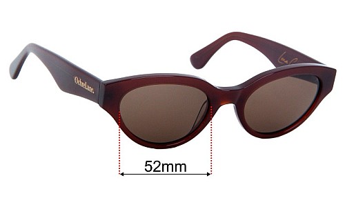 Sunglass Fix Replacement Lenses Ochre Lane Lena Cocoa - 52mm Wide 