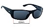 Sunglass Fix Lentes de Repuesto para Otis Coastin Slim - 62mm Wide 