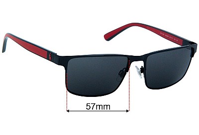 Polo Polo PH 3155 Verres de Remplacement 57mm wide 