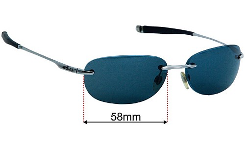 Revo RE9011 Plot Verres de Remplacement 58mm wide 