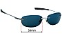 Sunglass Fix Verres de Remplacement pour Revo RE9011 Plot - 58mm Wide 