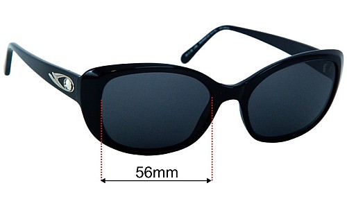 Specsavers Portmeirion Sun Rx Verres de Remplacement 56mm wide 