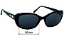 Sunglass Fix Verres de Remplacement pour Specsavers Portmeirion Sun Rx - 56mm Wide 