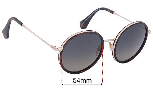 Vivienne Westwood Sun Rx 02 Lentes de Repuesto 54mm wide 