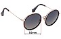 Sunglass Fix Lentes de Repuesto para Vivienne Westwood Sun Rx 02 - 54mm Wide 